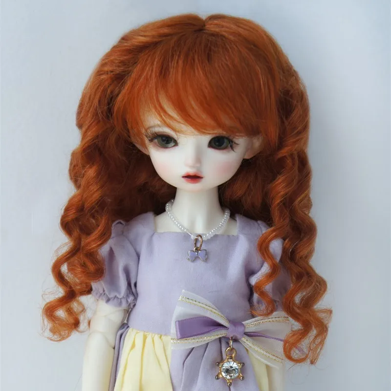 JD162 1/12 1/8 1/6 1/4 1/3 롱 로맨틱 사우베이지 웨이브 모헤어 BJD 가발 OB11 YOSD MSD SD DOD 인형 액세서리