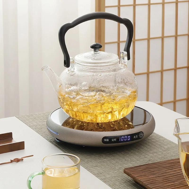 1000W Ultra Thin Electric Ceramic Furnace Timing Tea Making Boiling Water Stove Multi-function Coffee Tea Heater Heating Stove