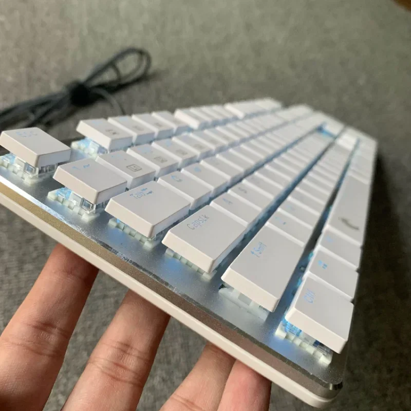 ECHOME MX Low Profile Keycap Custom Ultrathin Black Artisan Keycap Square Flat Cherry Switch Key Cap Mechanical Keyboard Gamer