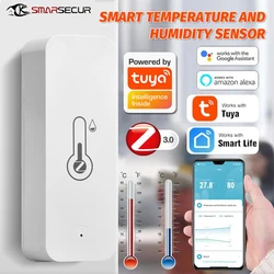 Tuya Zigbee Temperature Humidity Sensor High Accuracy T&H Sensor Work with Gateway Hub