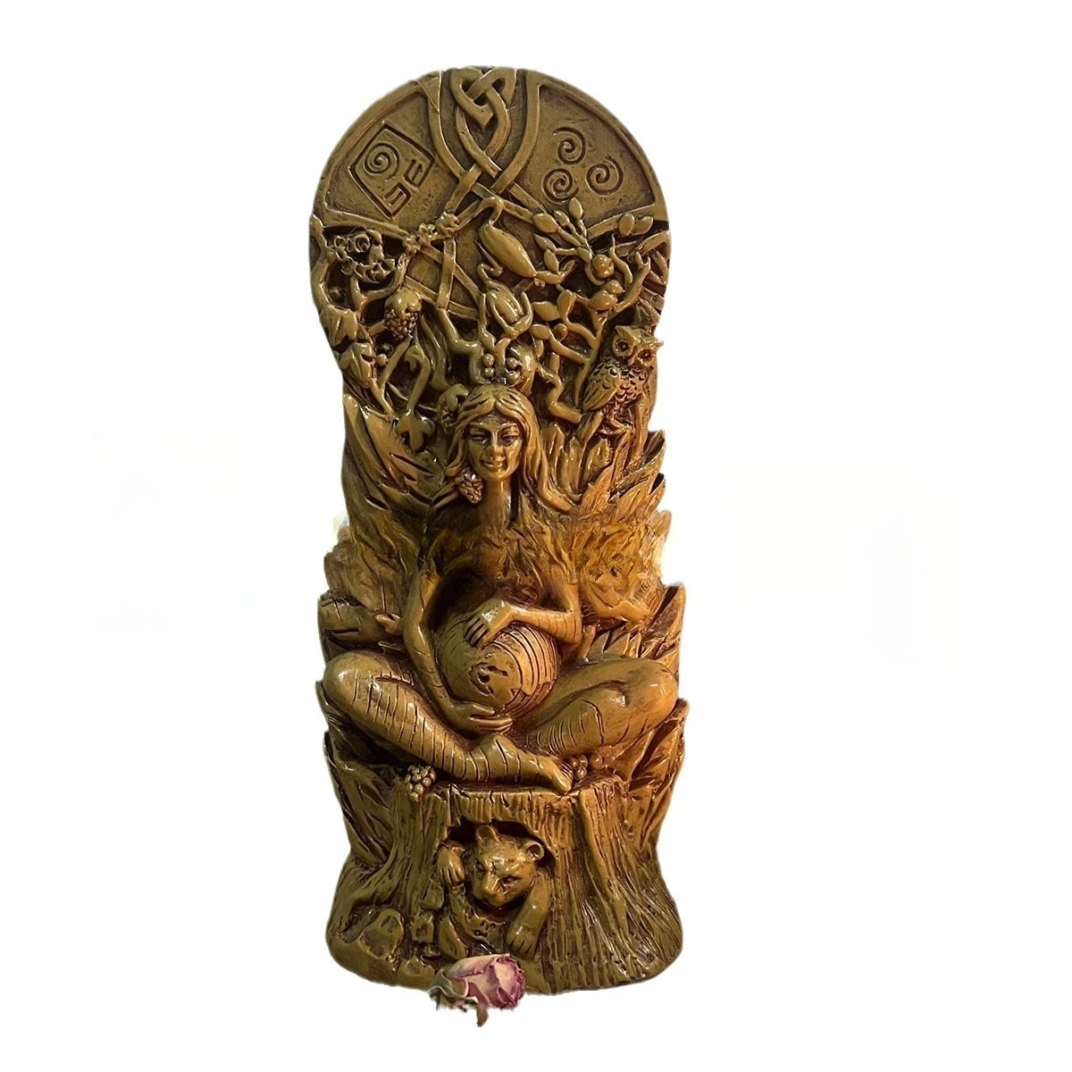 CZ Gaia Muse Statue Wizard Statue Altar Witch Mother Earth Statue Ornament