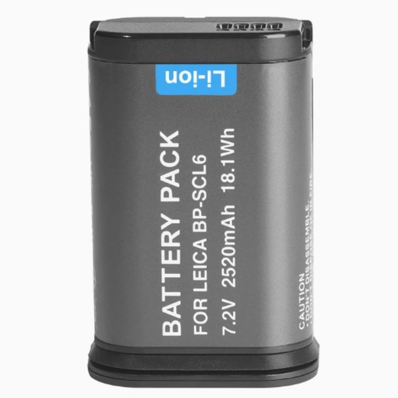 New BP-SCL6 Li-ion Camera Battery 7.2V 2520mAh 18.1Wh for Leica Q2 Q3 SL2 SL2-S Q3 43 BP-SCL4 Compatible