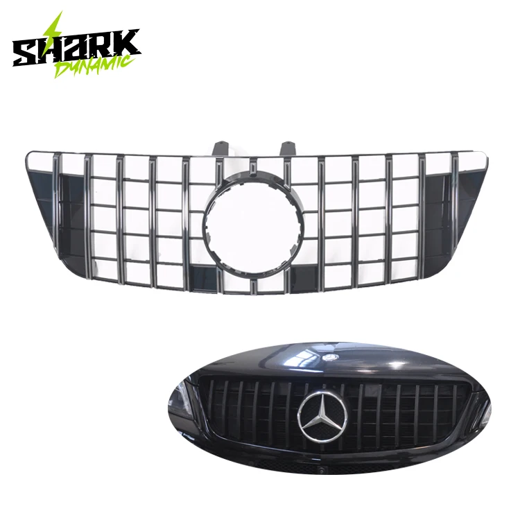 

For Mercedes Benz ML W164 Facelift Grill Chrome ABS GT Style Front Grille