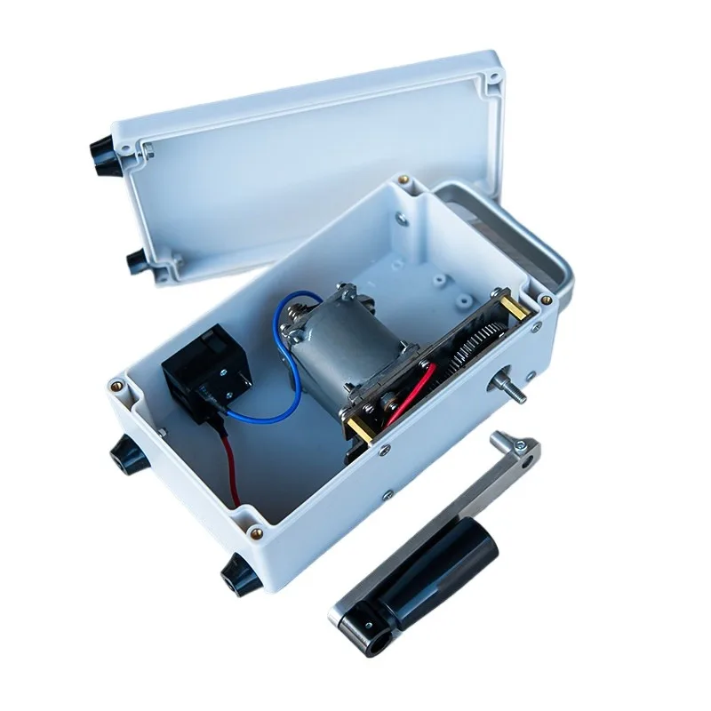 For the old magnet telephone hand generator speed gearbox permanent magnet brushless AC voltage 0 to more than 300 volts