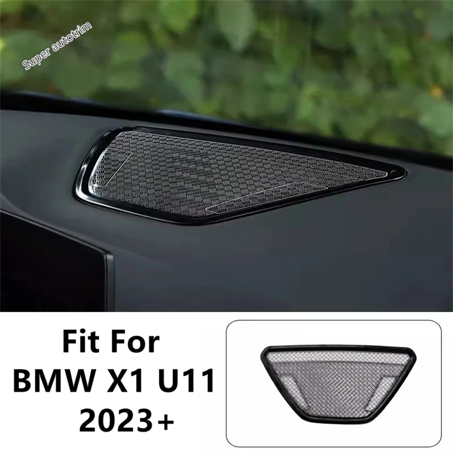 

Dashboard Stereo Speaker Audio Sound Frame Decorative Sequins Cover Trim Stainless Steel Accessories For BMW X1 U11 2023 2024