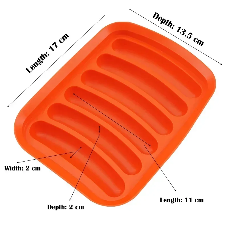 Silicone Hot Dog Sausage Mold Ham Sausage Mold Homemade Diy Baby Food Supplement Egg Sausage Box Silicone Mold