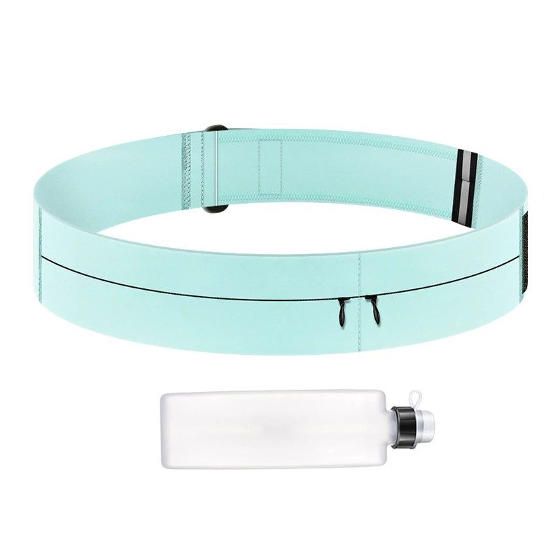 حزام ركض حقيبة الخصر مع زجاجة ماء النساء الرياضة حزمة مراوح الرجال الهاتف الحقيبة الركض حقائب الجيم الترطيب تشغيل الملحقات