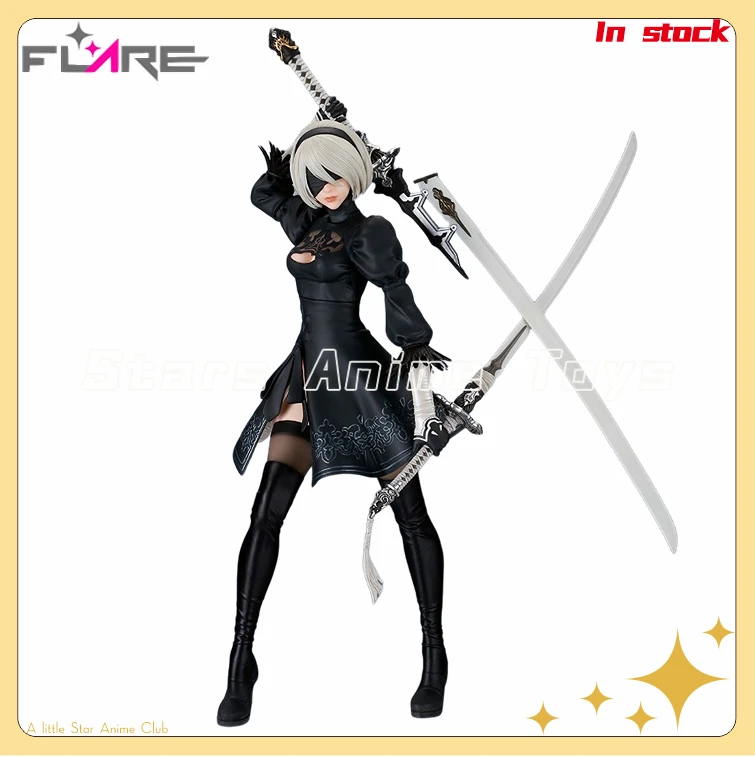 

In Stock Original FLARE NieR: Automata 2B Ver2.0 Collection Anime Figures Toys Models