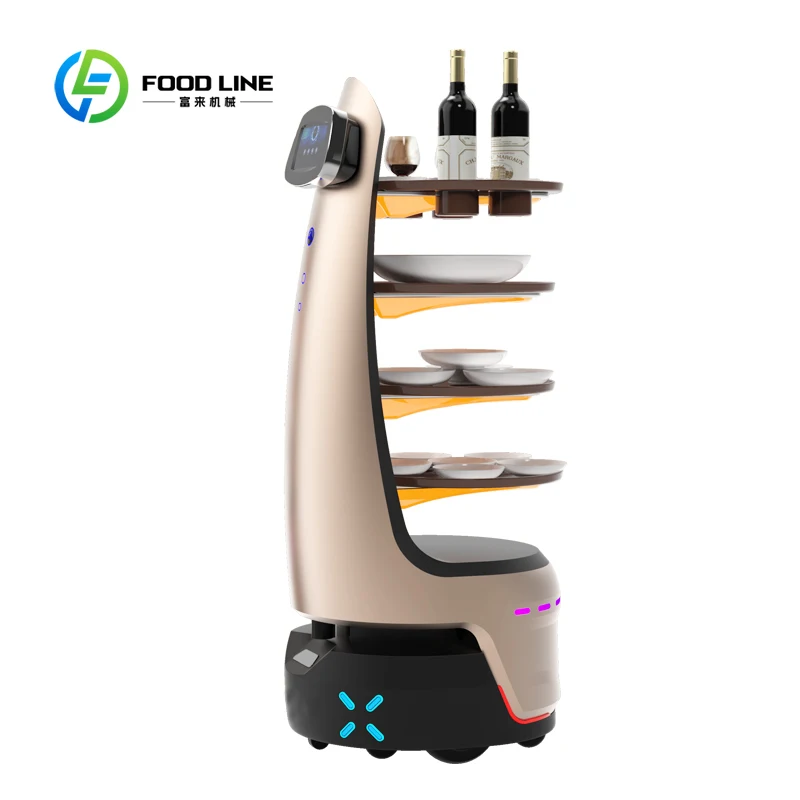 Artificial intelligence robot restaurant service robot remote control waiter