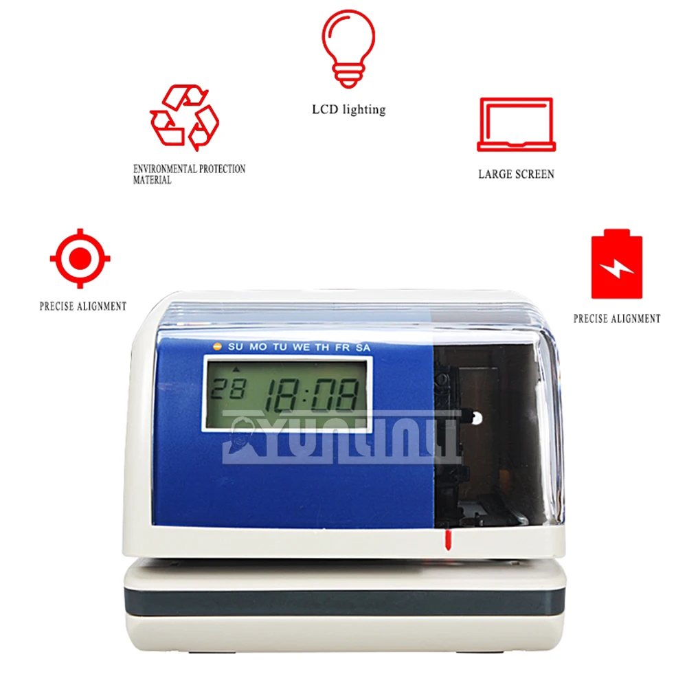 JM880 طابعة التاريخ والوقت 4s مخزن فندق وقوف السيارات على مدار الساعة في آلة ، آلة طباعة جهاز الإرسال والاستقبال ملف التوقيت