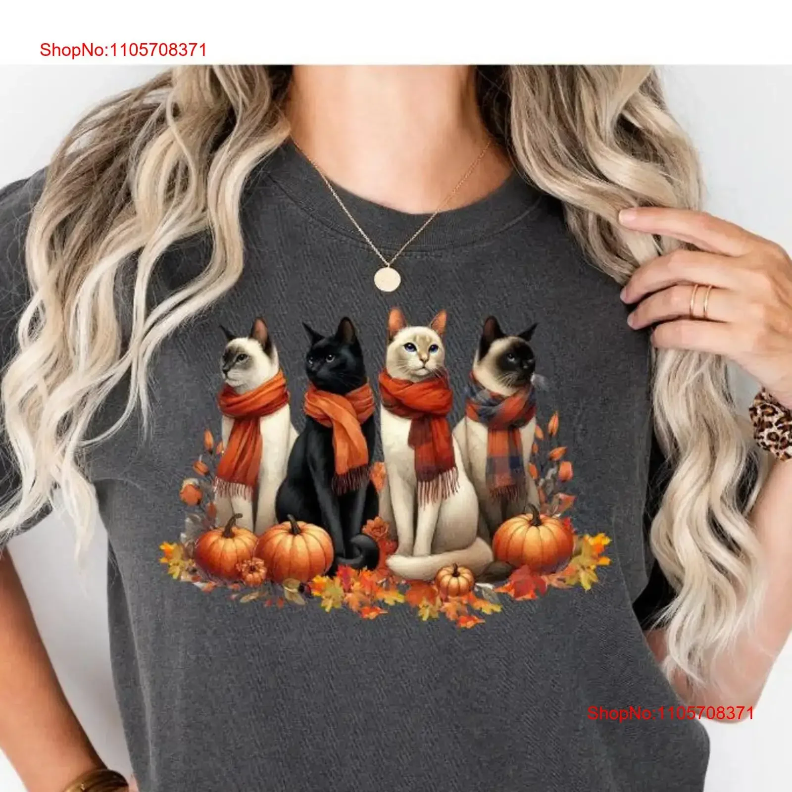 Childless Cat Lady Fall T Shirt Lover Halloween Thanksgiving Owner Cute Pumpkin vintage Washed Casual fashion Comfortable