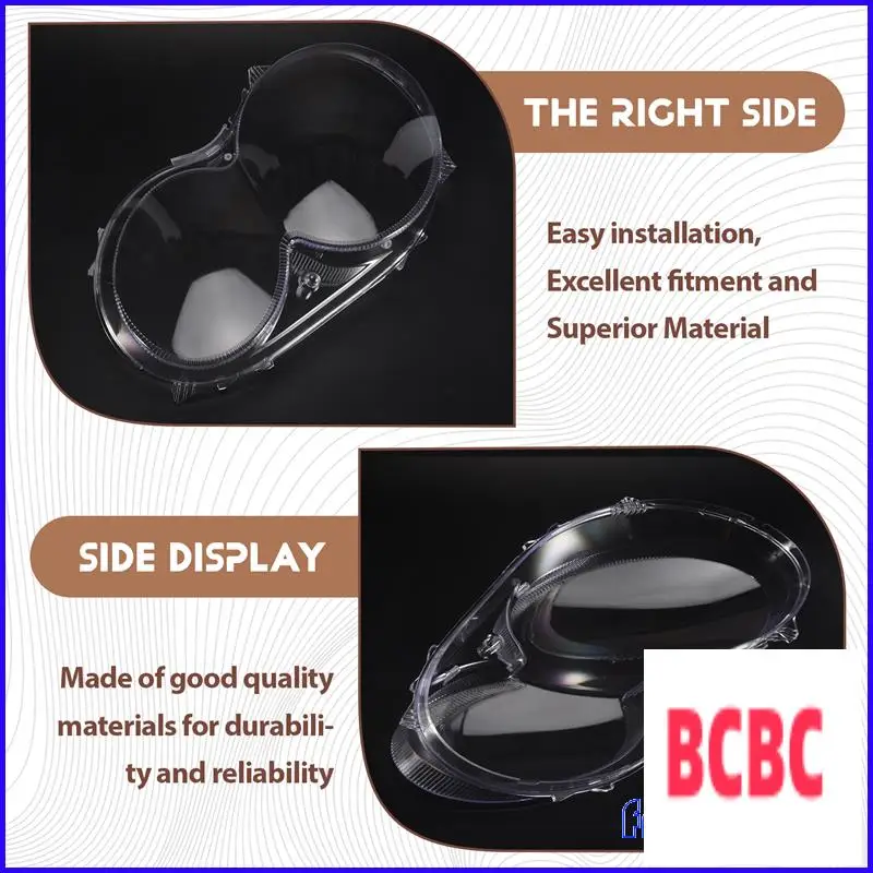 BB-Auto Koplamp Lens Cover Transparante Lampenkap Glas Lamp Cover Caps Voor Mercedes-Benz W209 CLK 2003-2006
