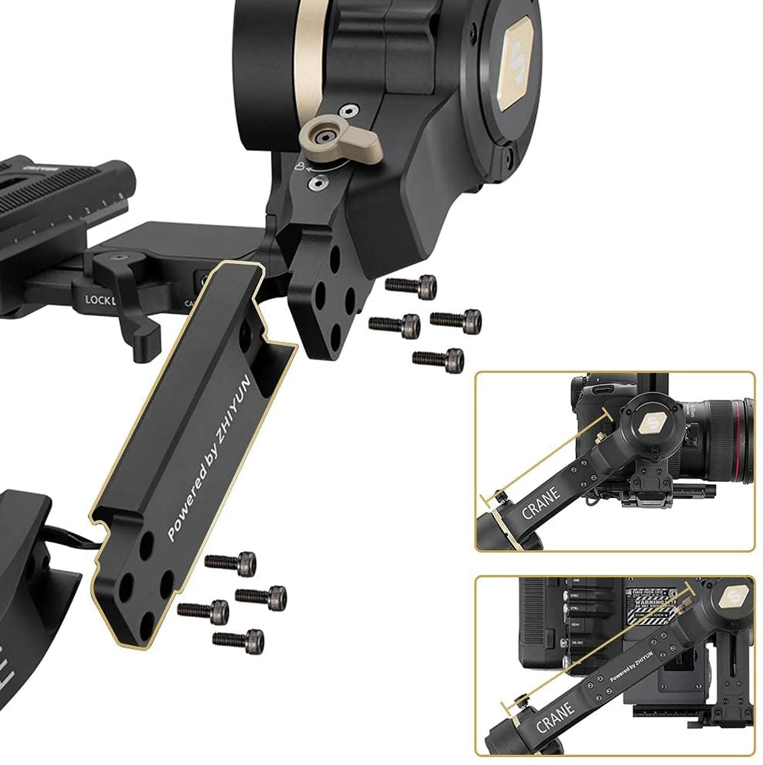 Zhiyun Crane 3S Pro 3แกน Gimbal Stabilizer สนับสนุน6.5KG DSLR กล้องถ่ายวิดีโอกล้องสำหรับ Nikon canon