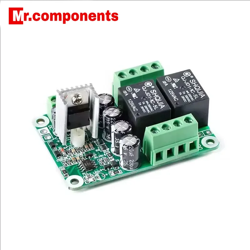 1PCS Double Channel Stereo Amp Power Amplifier Speaker Protection Board Module Boost Delay DC Protect Sensitivity Adjustable