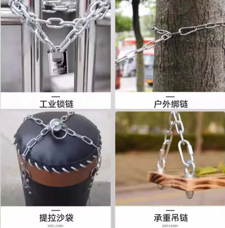 1.2-12mm Diameter Highly Polished Welded 304 Stainless Steel Chain Long Short Link Chain Any Meter Length for Lifting Binding