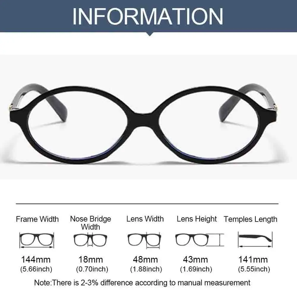 KLASSNUM Y2K نظارات شفافة النساء الرجعية البيضاوي الإطار مكافحة الضوء الأزرق النظارات نظارات السيدات الاتجاه الكمبيوتر العدسة 2025