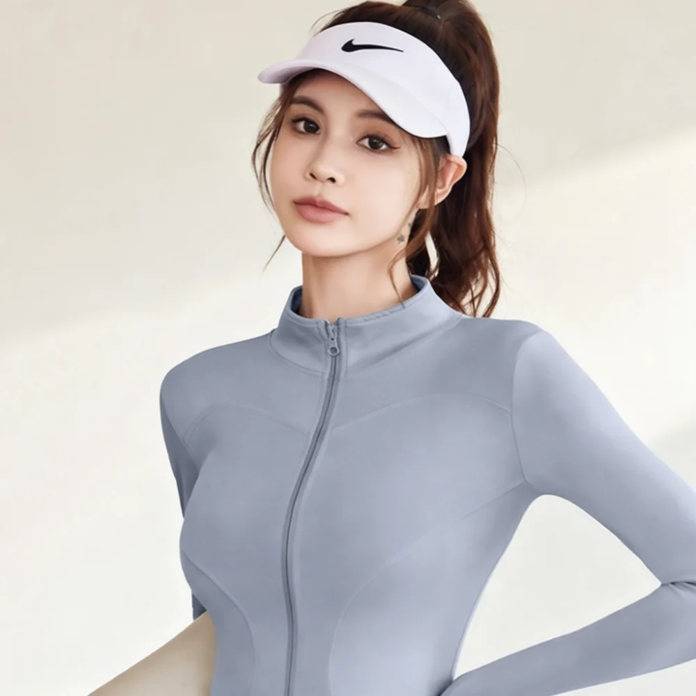 Running Gear Long Sleeve - Jaqueta de Yoga Feminina de Manga