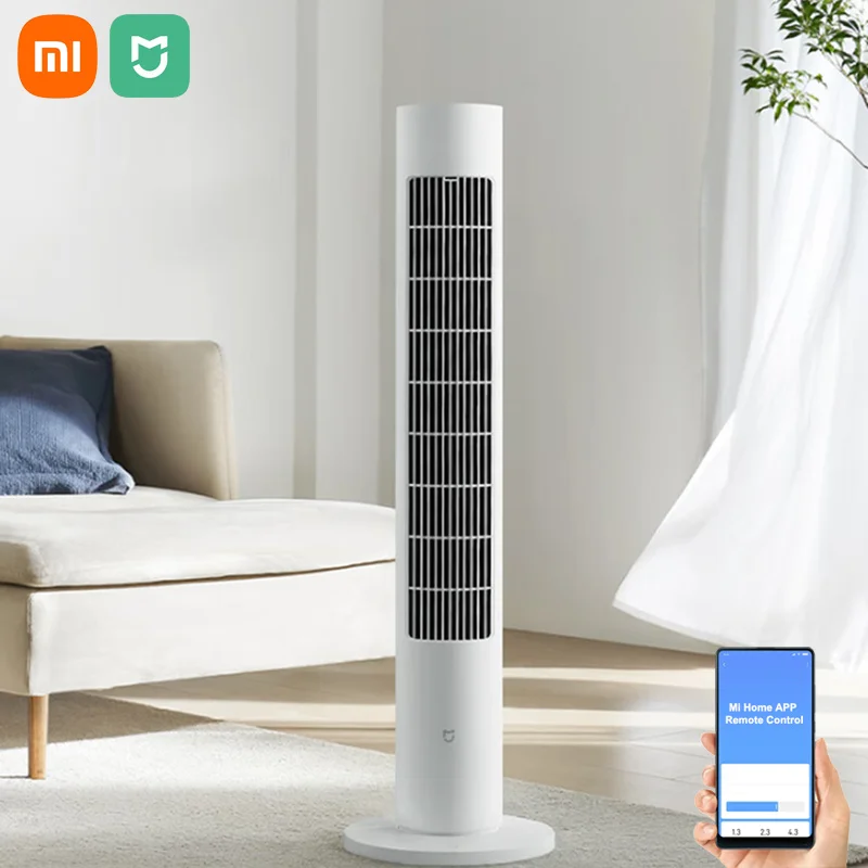 2023 NEW XIAOMI MIJIA Smart DC Inverter Tower Fan 2 Portable Fan Appointment Timing Low Noise APP Control 150° Oscillation Range