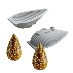 Sharp Point Ripple Easter Egg 3D Breakable Easter Egg Surprise Chocolate Molds Egg Mold for Diy Easter Decorations Cake Molds