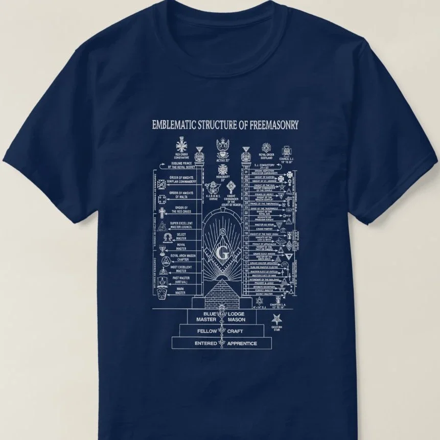 Creative Design Masonic Structure Freemasonry Freemasons Gift T-Shirt Summer Cotton Short Sleeve O-Neck Mens T Shirt New S-3XL