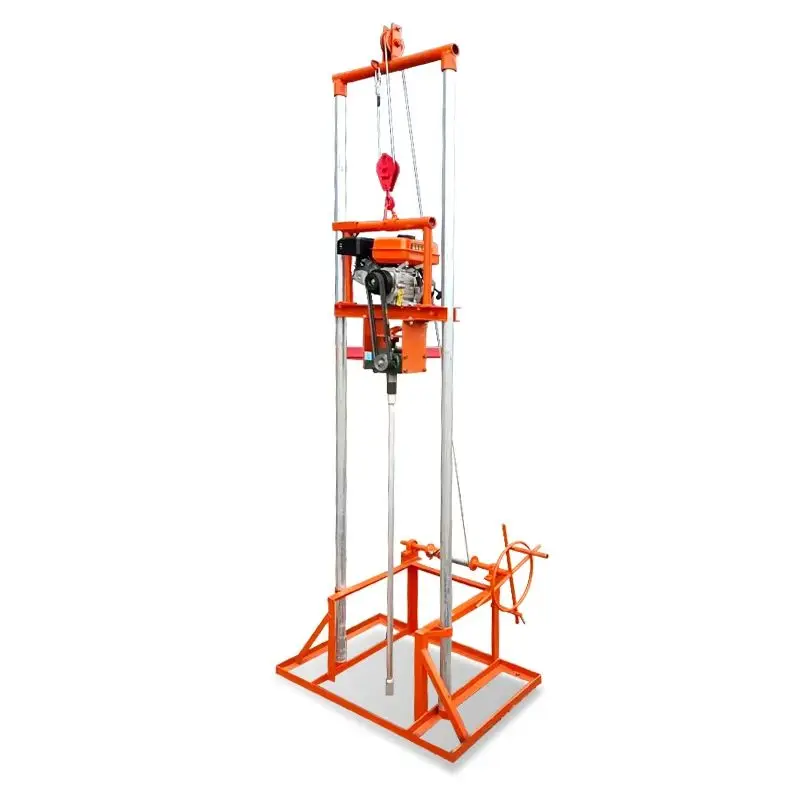 

Customized Compact Portable Water Well Drill Rig 80M Depth Petrol Diesel Mini Drilling Machine For Farm Irrigation