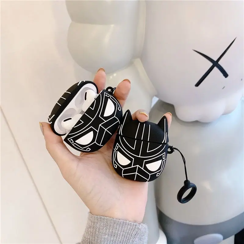 Marvel Black Panther AirPods 1/2 generation headphone set personality Apple wireless Bluetooth pro3 silicone protective case