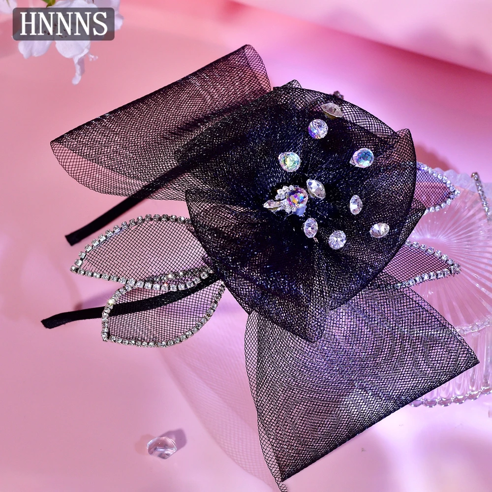 TOPQUEEN أنيقة عقال الزفاف دبوس الشعر اليدوية القوس الدانتيل المياه الماس السيدات مأدبة حفلة أنيقة إكسسوارات الشعر YXA121