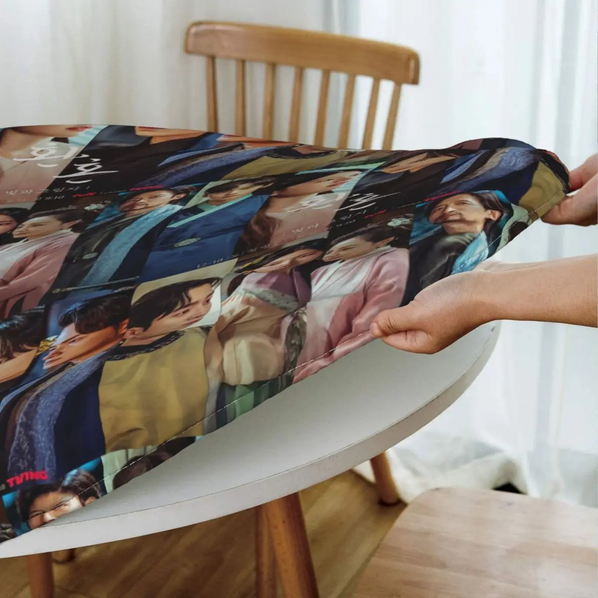 Kdrama Alchemy Of Souls Light And Shadow Waterproof Round Tablecloth Oilproof Table Cloth for Kitchen Events Dining Table Cover