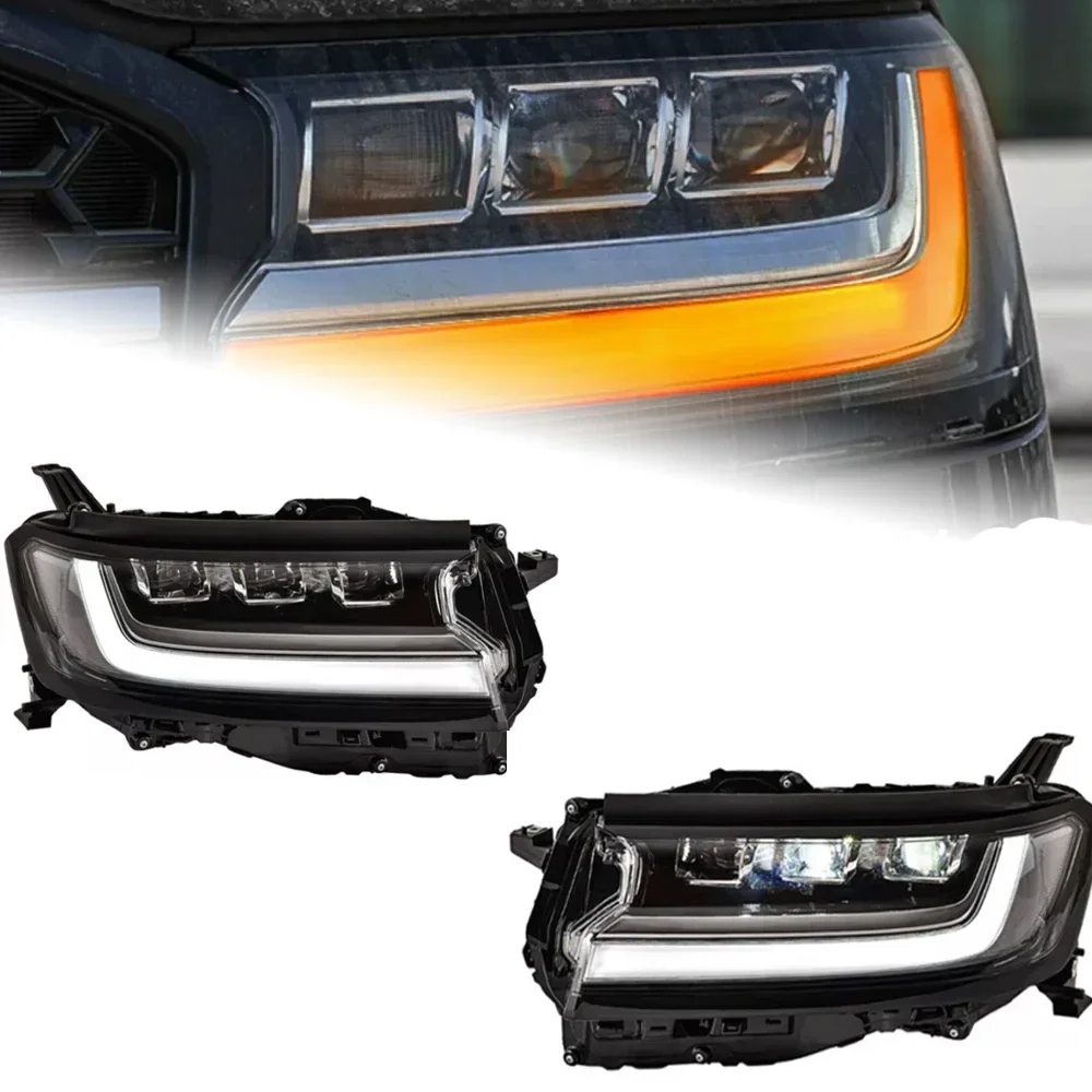 Car Lights for Toyotas Land Cruiser LC300 Headlights 2022-2023  LED Headlight DRL  Projector Lens Automotive