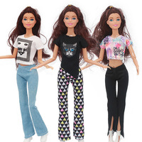 30cm Doll Full Set  with Clothes and Shoes Famale Doll with Clothes Suit Accessories Girls Play House Dress Up Toy