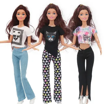 30cm Doll Full Set with Clothes and Shoes Famale Doll with Clothes Suit Accessories Girls Play House Dress Up Toy