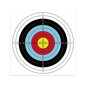 12 pc 40x40 cm çekim hedefleri ile yay ve kağıt kapak dayanıklı eğitim uygulama için ok, okçuluk uygulama, spor, dart, avcılık, çekim aksesuarları Bir hedefteki en iyi 10 satış-oklar-no. 9