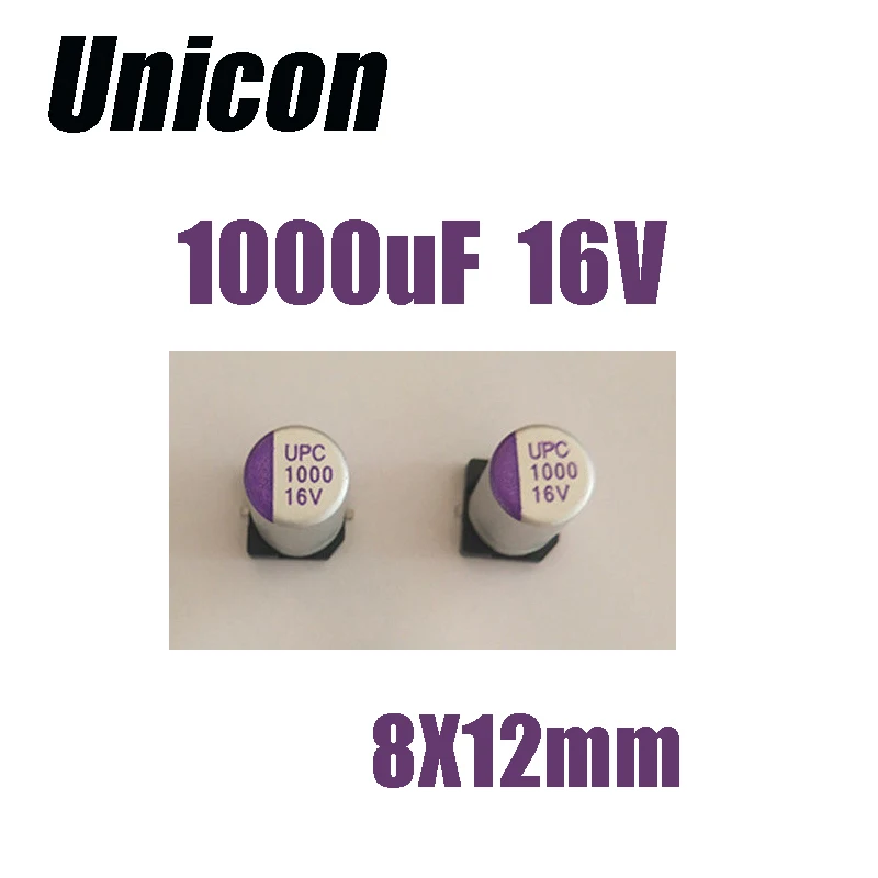 UNICON 1000UF 16V 8X12mm SMD Solid state capacitor 16V 1000UF UPC 1000 16V