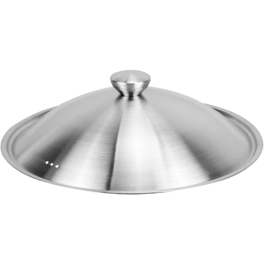 

Thickened Stainless Steel Pot Lid 34cm-36cm Sandblasted Cover for Pans Woks Saucepans Universal Lids Metal Kitchen