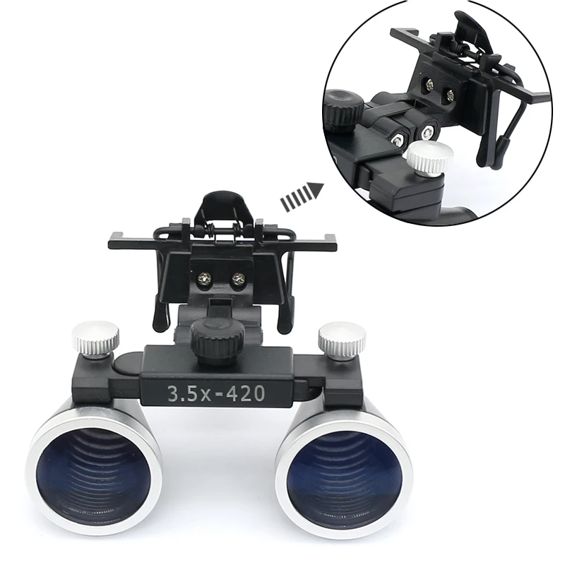 Mount Clip Dental Accessories for Eyeglasses Medical Binocular Magnifier Loupe LED Dentist Surgiacl Headlight Head Lamp