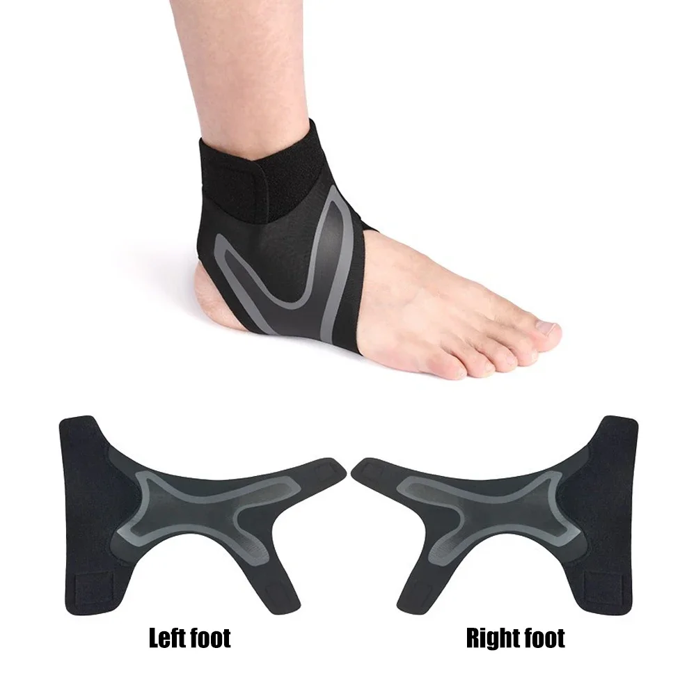 1Pair Sports Compression Ankle Support Ankle Stabilizer Brace For Tendon Pain Relief Strap Foot Sprain Injury Wraps Football