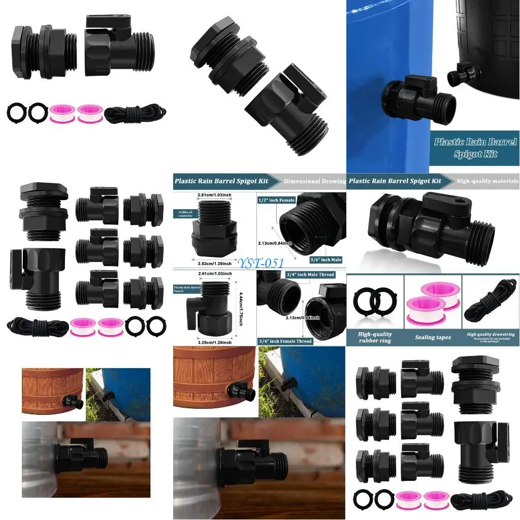 

E15A 3/4-дюймовый садовый шланг, быстроразъемные клапаны, аксессуары для смесителей на открытом воздухе, легкая установка
