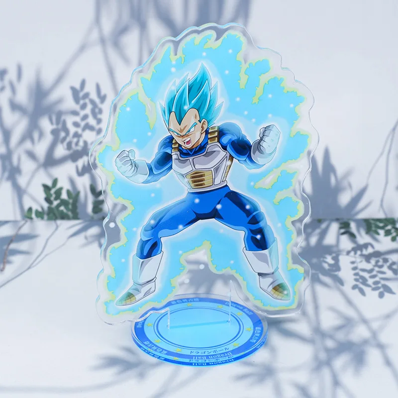 Anime Dragon Ball Z Acrylic Stand Figure Super Saiyan Son Goku Black Zamasu Vegeta Trunks Frieza Hit Beerus Cell Toys Decoration