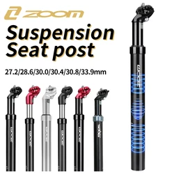 ZOOM Bicycle Saddle Suspension Seatpost Aluminum Alloy Seat Post 27.2/30.9/31.6*350mm Fit MTB Road Folding DH Cycling Accesories