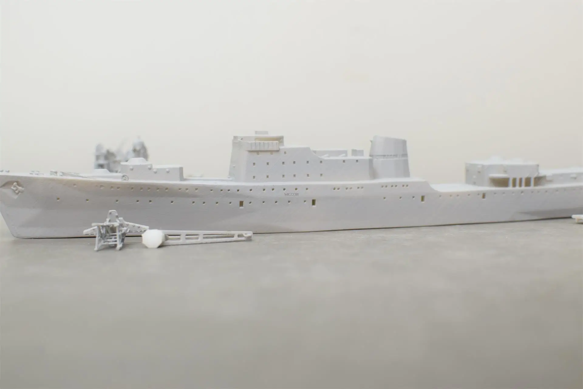 Soviet 1/700 Ugra Class Submarine Depot 3D Printing Resin Ship Model Ship Model Ship Assembling Toy Model