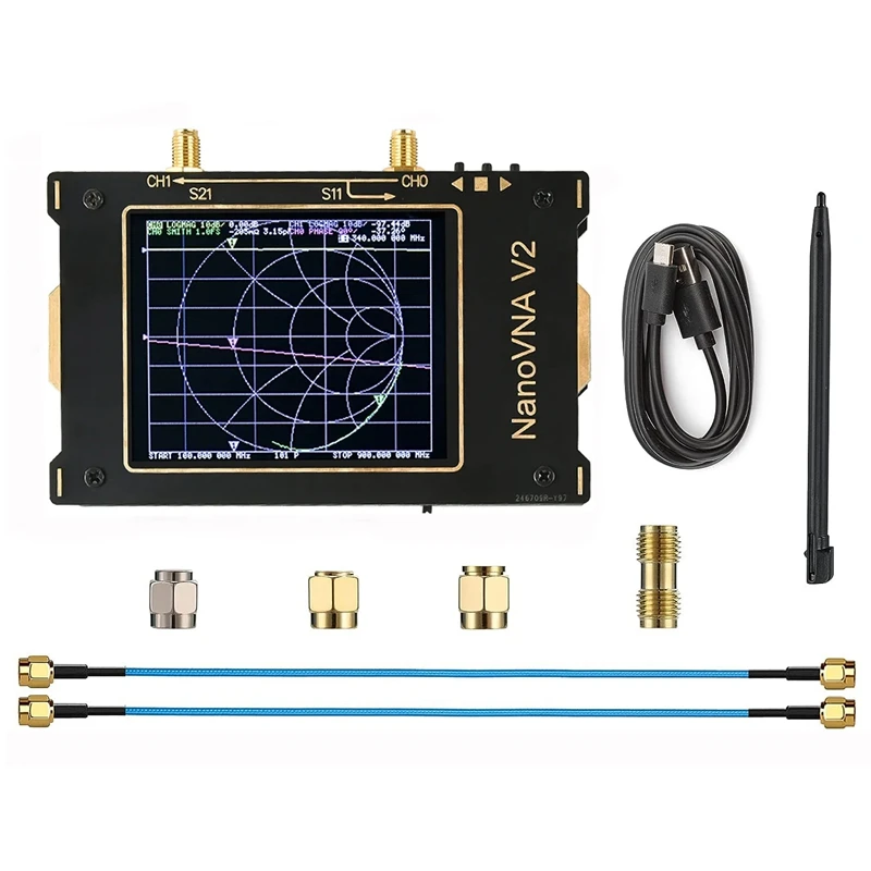 

Aluminum Alloy Network Analyzer 50Khz-3Ghz MF HF VHF UHF 3.2 Inch Network Spectrum Antenna Analyzer