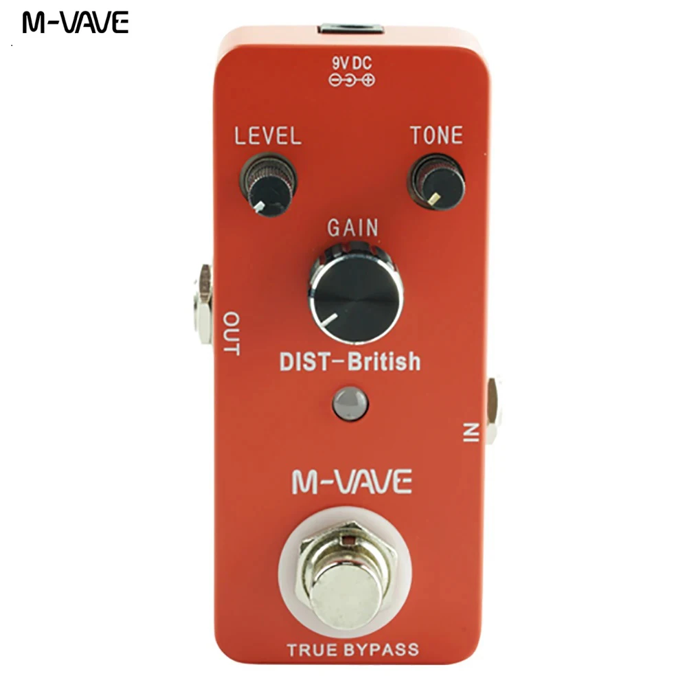 

DIST-British Guitar Effect Pedal Music Accessories Pedal Guitar Electric Mini True Bypass 9 Pitch Types Effects Guitar Accessory