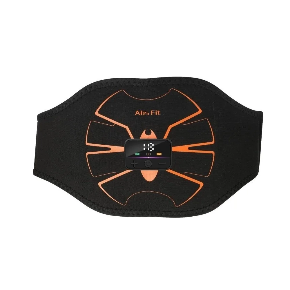 Portable Ab Muscle Trainer Device Electric Waist Trainer Abdominal Belt Wireless EMS EMS Muscle Stimulator for Workouts