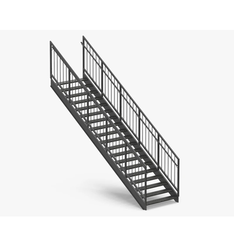 

Outdoor metal fire escape staircase exterior prefab mild steel