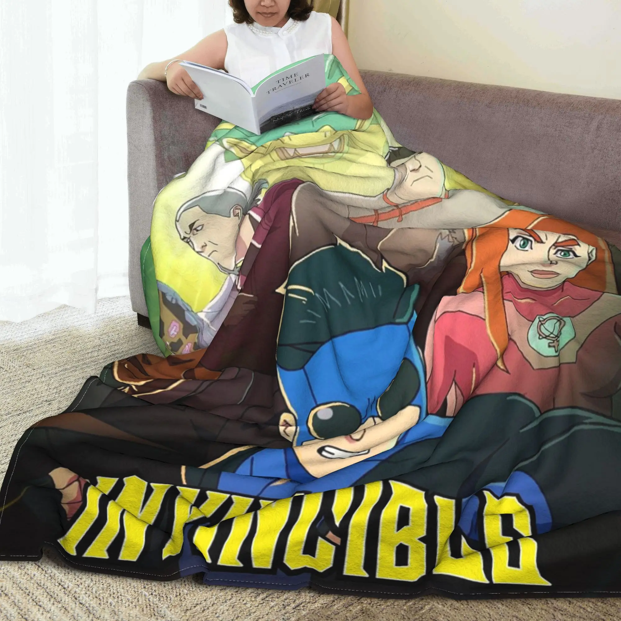 

TV Series Invincible Mark Grayson Blankets Breathable Fleece Sofa Throw Blanket for Home Bedroom Travel Throws Bedspread Quilt