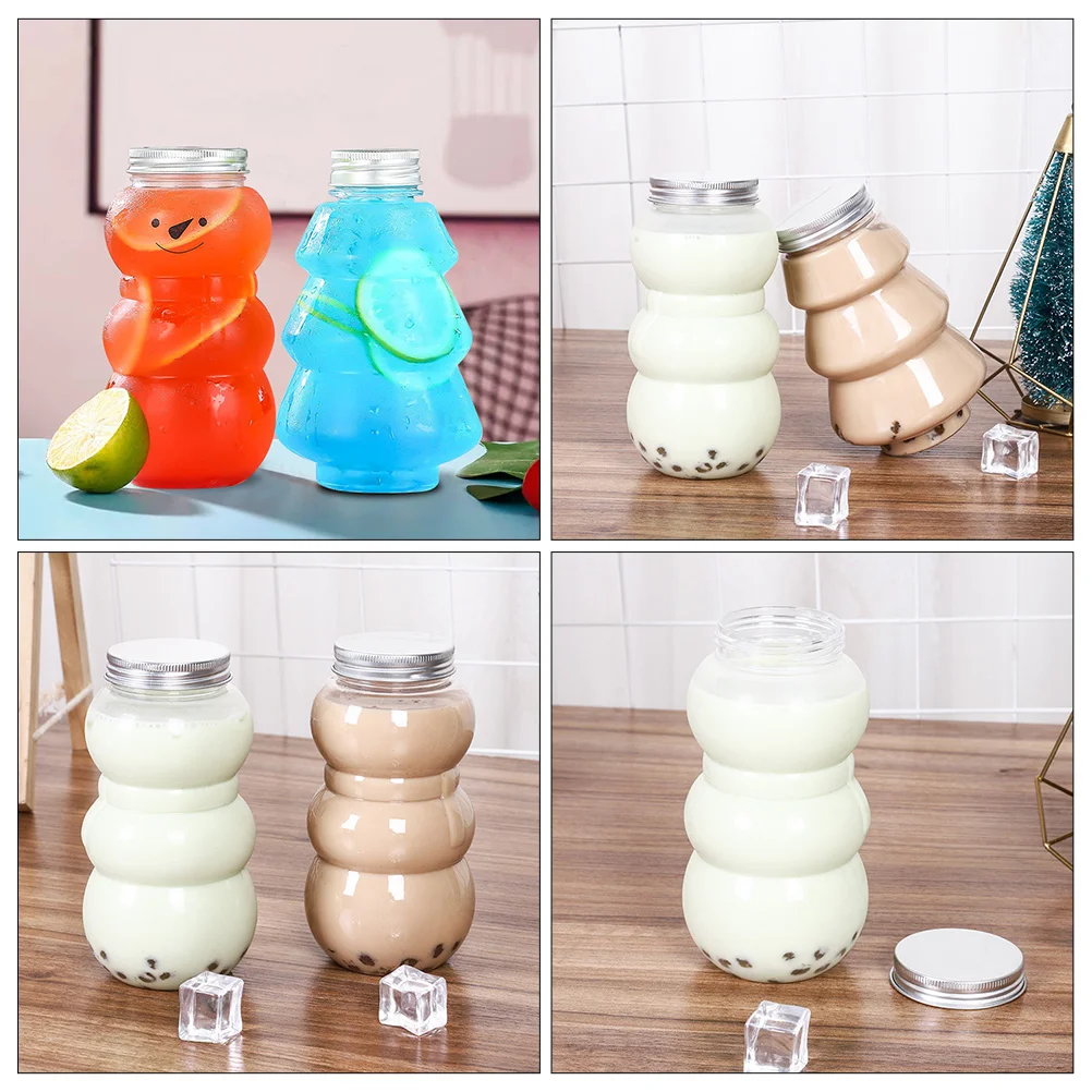 Botol minuman bening Cup 10 Pcs, jus menggemaskan hadiah pesta pembungkus kosong Mini