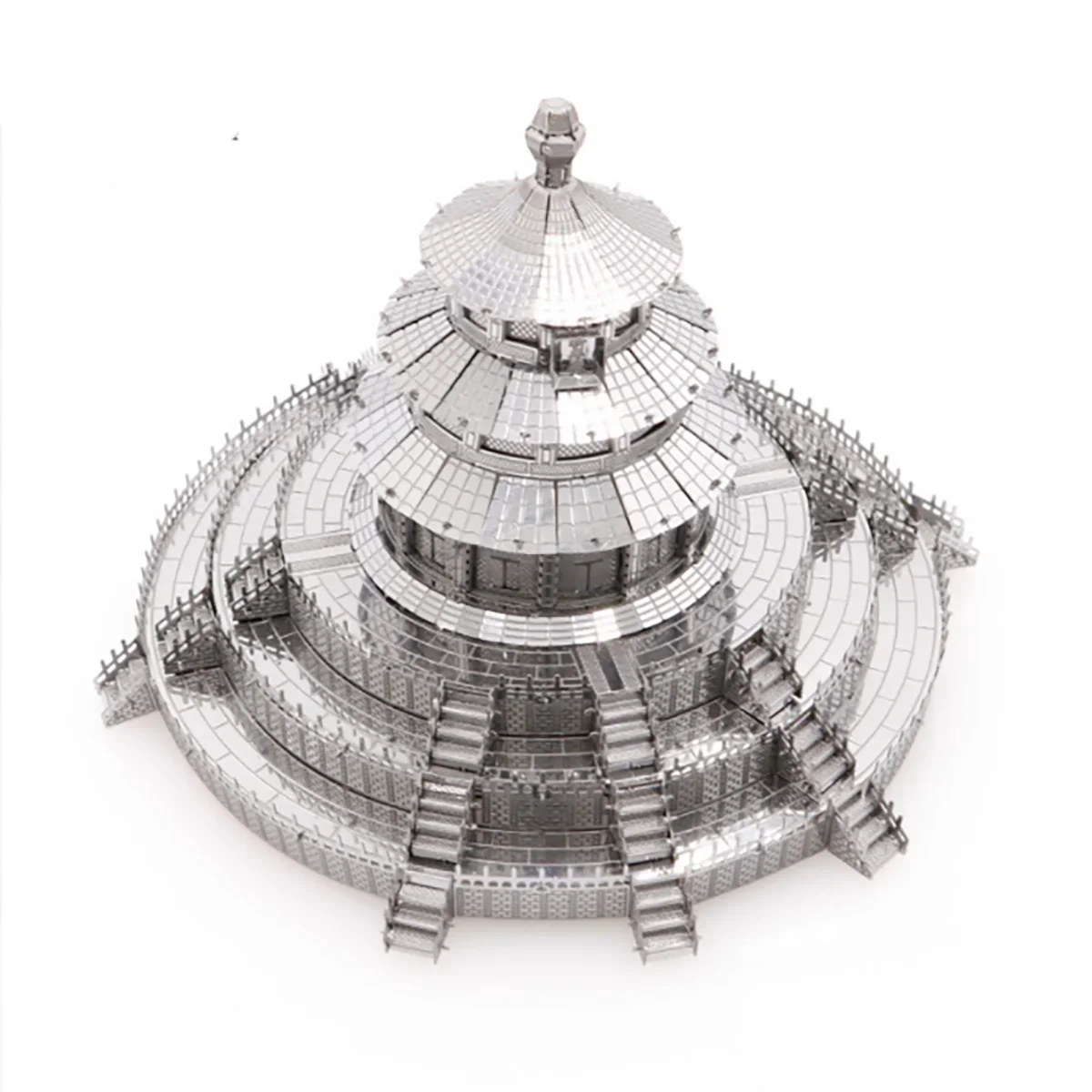 Temple of Heaven 3D rompecabezas de Metal DIY, juguetes educativos creativos para niños