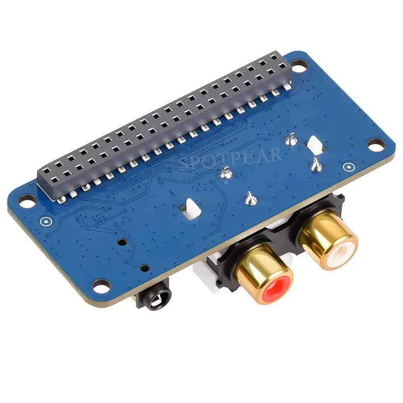 Raspberry Pi PCM5122 I2S DAC HIFI Sound Card DAC Audio expansion Board Free-Driver For PI5/PI4/Zero PCM5122 Audio Board (A)