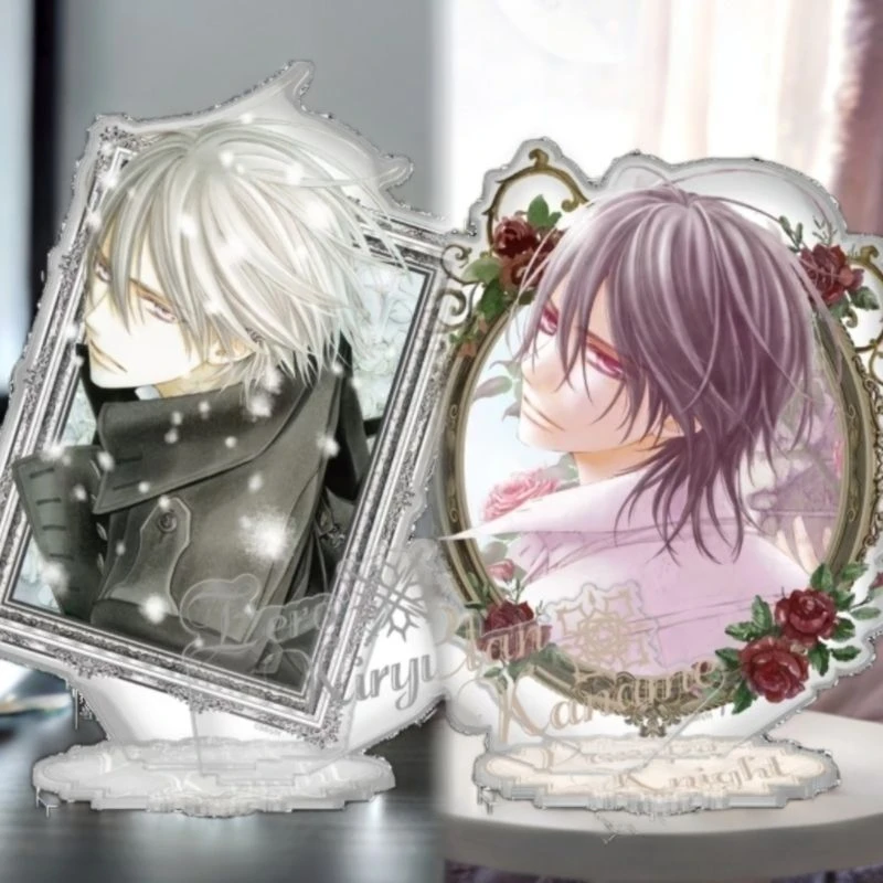 Anime Vampire Knight Kiryu Zero Clan Kaname Cosplay Standing Plate 2Pcs/set Acrylic Figure Stand Desktop Ornament Collect Props