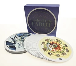 Cartas de Tarot circular of Life, baraja de Tarot en inglés, juego de cartas de mesa, cartas de adivinación del destino mágico para uso personal